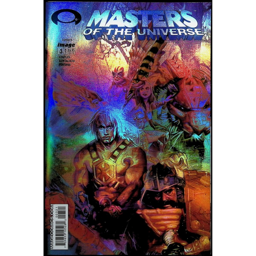 Masters of the Universe #3B Holofoil Cover B He-Man Skeletor Image Comic Book